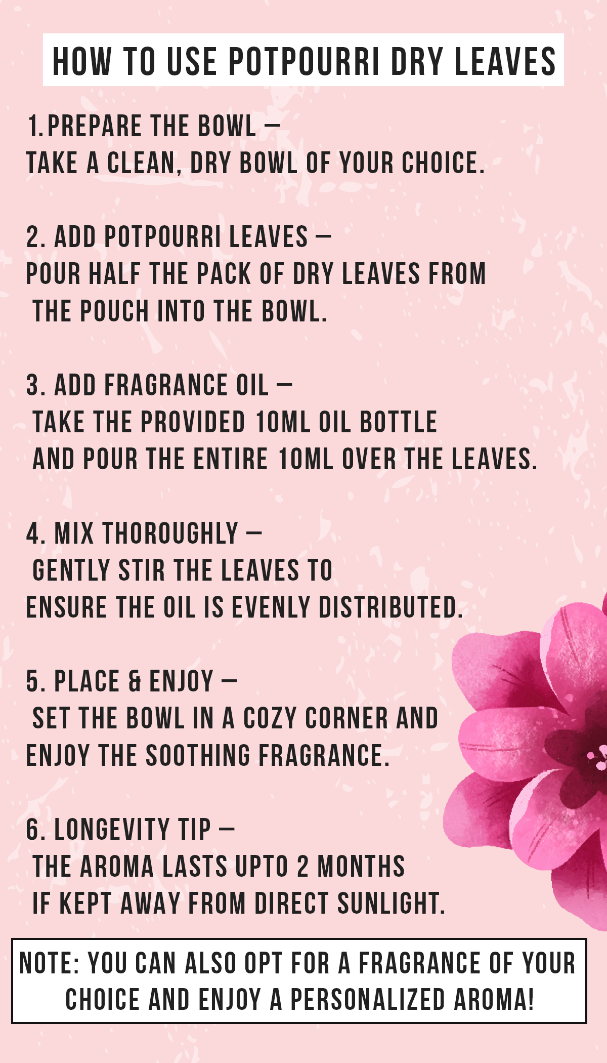 potpourri design back copy